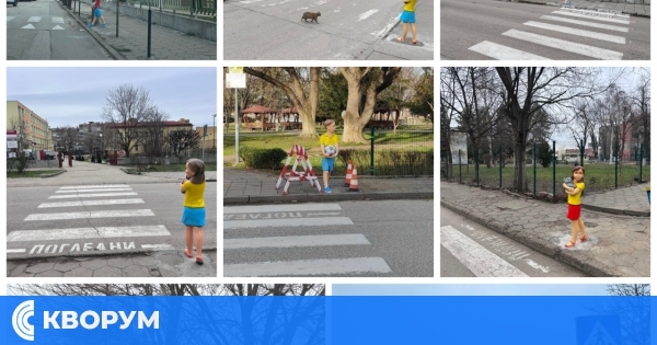 Силистра: триизмерни фигури край училищата напомнят на шофьорите да бъдат внимателни