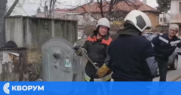 Пожар в контейнер за смет в Силистра