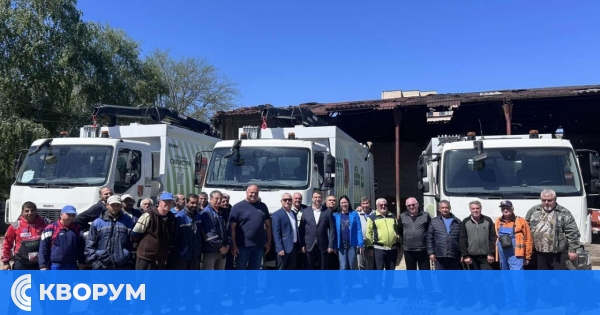 Община Силистра получи три нови камиона за сметосъбиране