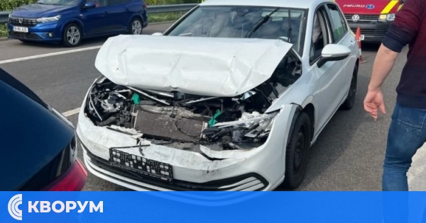 Катастрофа с шест автомобила край Драгалина – четирима пострадали и временно блокирана магистрала А2