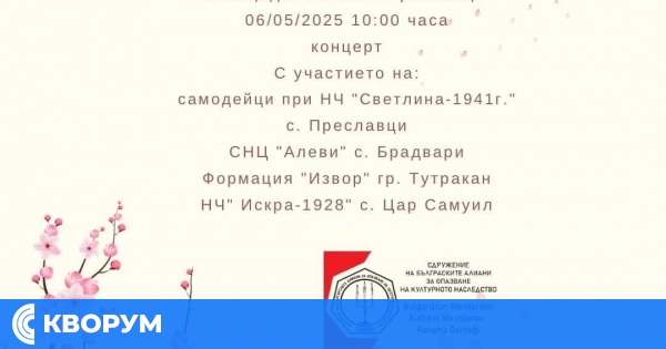 Празнични чествания по случай Хъдърлез в Преславци и Севар на 6 май