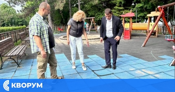 Облагородяват детските площадки в Дунавския парк – общинско предприятие "Дръстър" започна ремонтни дейности