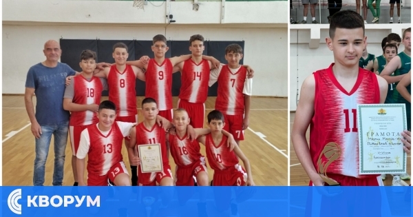 Баскетболният отбор на ОУ "Иван Вазов" – Силистра с 6 място на финалите в Ботевград, Мартин Малчев – най-добър реализатор на турнира