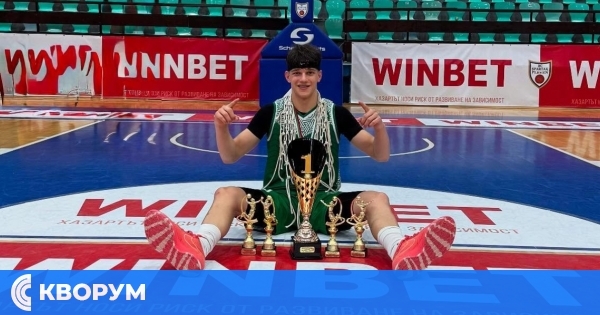 Михаил Калинов с повиквателна за националния отбор U18 след титла и MVP с Балкан Ботевград