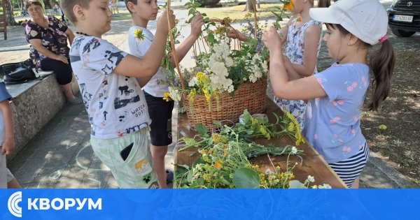 Лятна работилница "Хербарии" с аромат на билки в читалището на село Попина