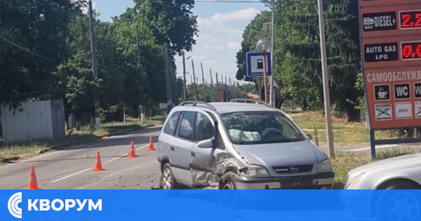Катастрофа до бензиностанцията на "Петроком" край Алфатар, движение – затруднено заради маркировка