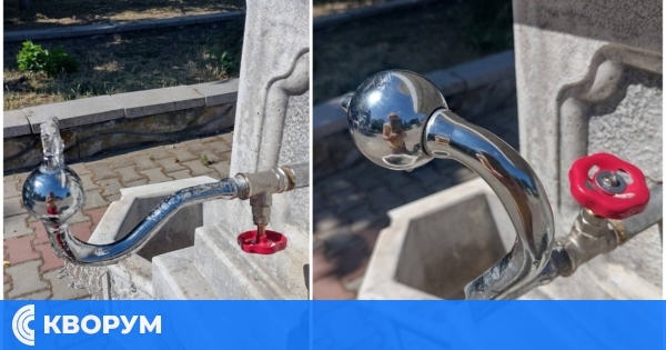 Вандалски акт в центъра на Дулово: Новоизградената обществена чешма е умишлено повредена