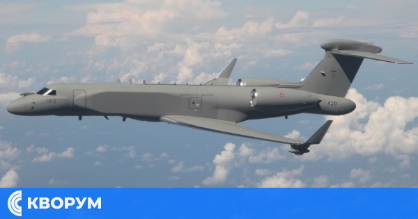 Италиански самолет Gulfstream G550 AEW извърши разузнавателна мисия над Източна Румъния, прелетя над област Силистра
