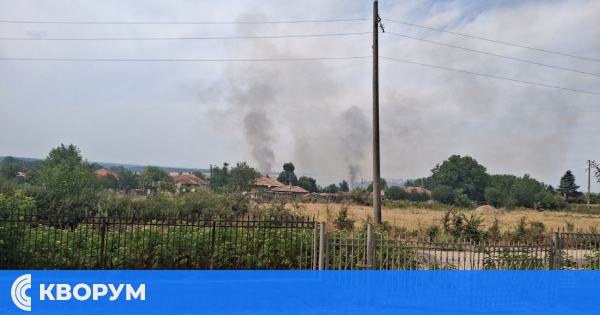 Пожар край Средище бушува над 4 часа, има жертва чужд гражданин (СНИМКИ)