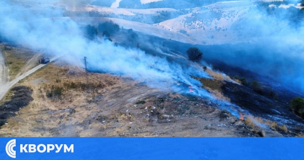 Кметът на село Средище благодари на всички, помогнали при овладяването на пожара в землището на селото