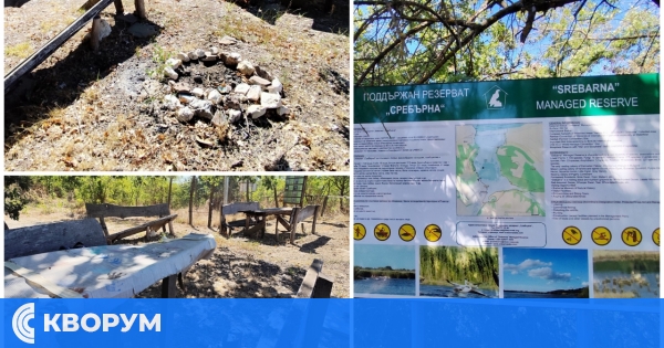 Опасно и занемарено състояние на посетителския кът в резерват "Сребърна"