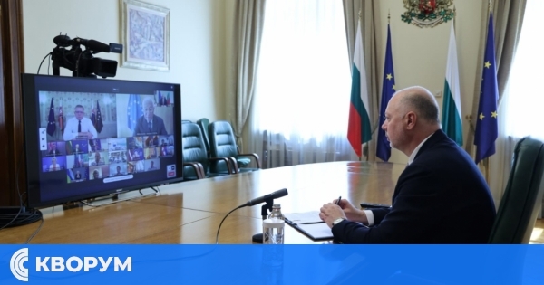 Желязков: Готови сме да допринесем за постигането на рамка за справедлив и траен мир в Украйна