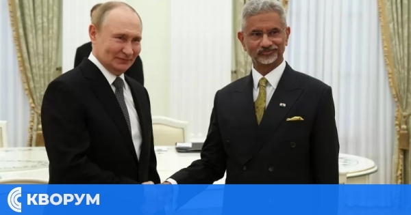 Владимир Путин се срещна в Кремъл индийския външен министър Субрахманям Джайшанкар