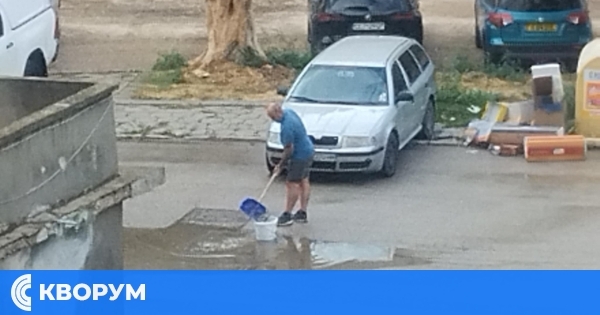 Силистренци събират дъждовна вода от локви за поливане на дръвчета