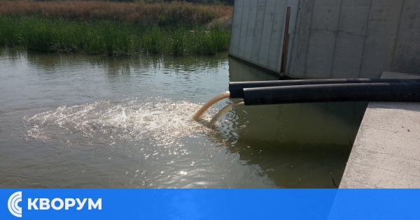 Дунавската вода постъпва в езерото Сребърна чрез твърдите тръби