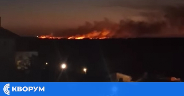 Огромен пожар край Тутракан обхвана 500 дка от "Калимок – Бръшлен", има задържан
