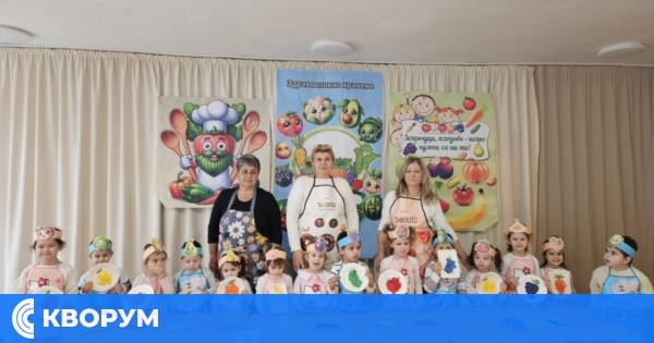 Децата от ДГ "Мир" – Айдемир отбелязаха Европейския ден на здравословното хранене