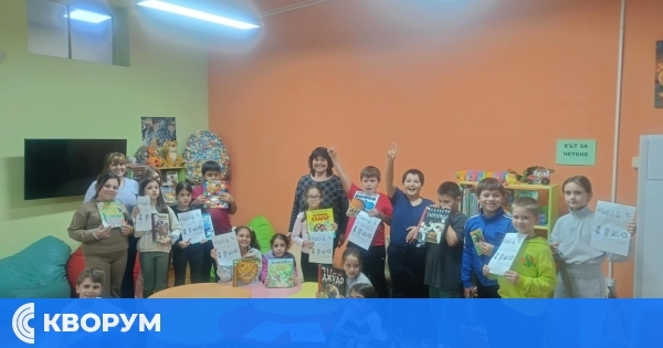 Ученици от ОУ "Св. св. Кирил и Методий" участваха в "Книжно рали" в Детския отдел на библиотеката в Силистра