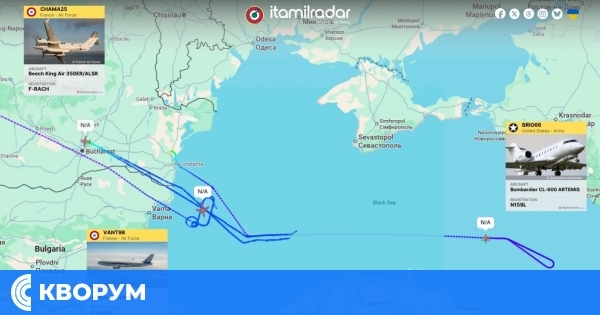 Масирана активност на самолети на НАТО над Силистра и западната акватория на Черно море