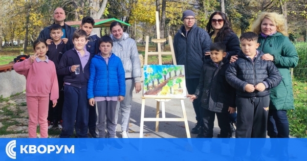 Есенен пленер събра усмивки и творчество в парка – децата от СУ "Васил Левски" – Дулово рисуваха под открито небе