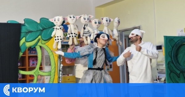 Магията на театъра завладя децата от ДГ "Ян Бибиян" с постановката "Вълкът и седемте козлета"