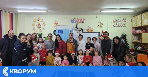 Коледна магия в ДГ "Мир": Деца и родители твориха заедно