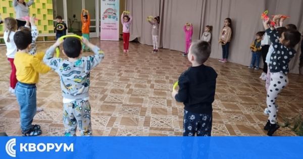 Детска градина "Мир" – Айдемир въвежда сутрешна гимнастика по национален проект