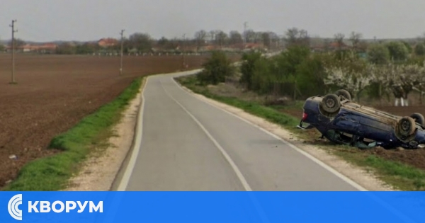 Втори автомобил се обърна по таван в община Главиница в рамките на ден