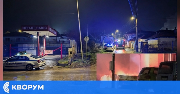 Пожар в близост до метан станция в Силистра вдигна на крак пожарна и полиция