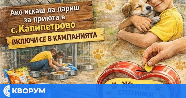 "Жълти стотинки, щастливи лапички": Дарителска кампания в Силистра събира монети в помощ на приюта в Калипетрово
