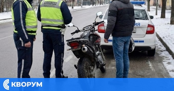 38-годишен мъж е хванат с нерегистриран мотоциклет в Дулово