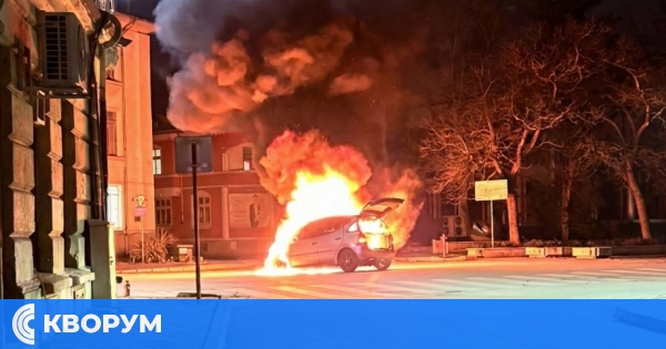 Техническа неизправност е причината за изпепеления "Мерцедес" в Силистра