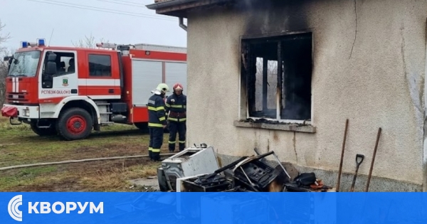 Късо съединение предизвика пожар в къща в село Черник