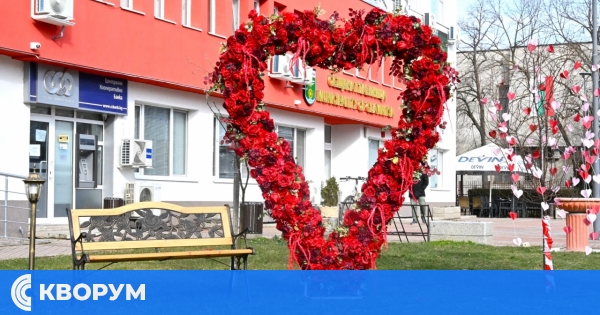Община Главиница създаде романтичен кът за Деня на влюбените и празника на виното