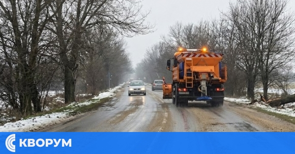 Пътна обстановка в Силистра на 21 февруари: Опесъчени пътища и отстранено паднало дърво