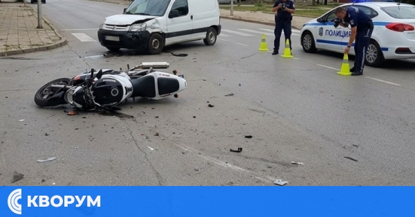 Мотоциклетист в болница със счупен прешлен след тежка катастрофа в Тутракан