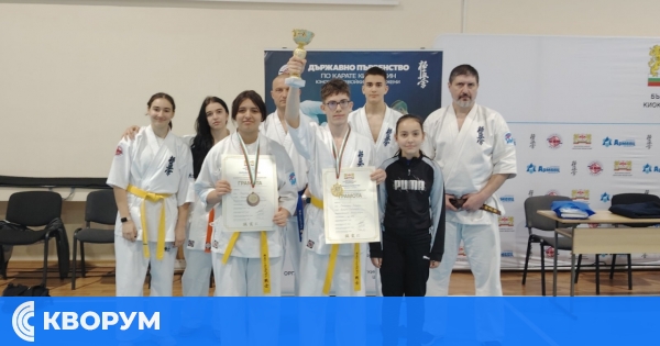 "Доджо" – Силистра с медали от Държавното първенство по карате Киокушин в Шумен