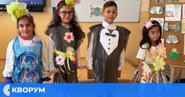 Ученици от Секулово отбелязаха Деня на рециклирането с модно ревю от отпадъчни материали