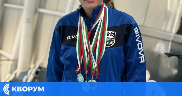 Млад талант от Силистра с впечатляващи успехи на международен турнир по плуване в Бургас