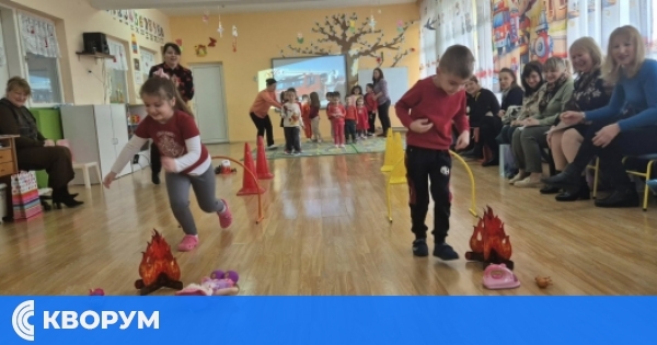 Деца от Зебил учиха за пожарникарите