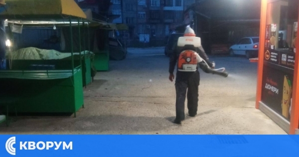 Извършена е дезинсекция и дезинфекция в центъра на Силистра и района на Евробазара