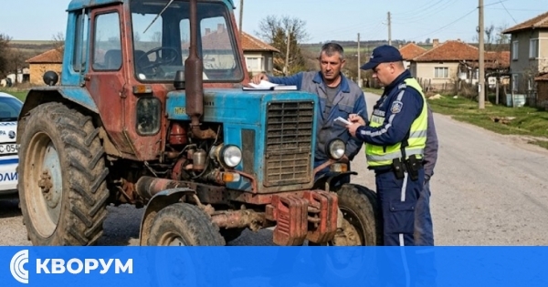 Хванаха 43-годишен мъж да кара нерегистриран трактор в село Старо село