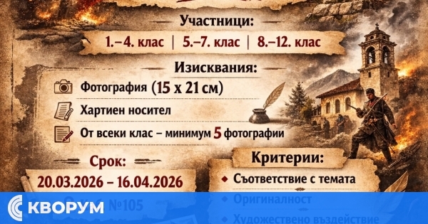 Конкурс за фотоснимка на тема "Памет за Априлското въстание" обявиха в Тутракан