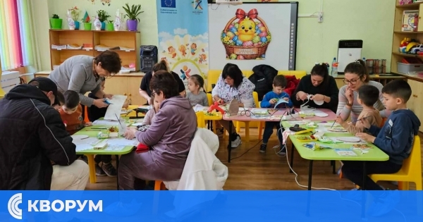 Великденска работилница събра деца и родители в ДГ "Мир" – с. Айдемир