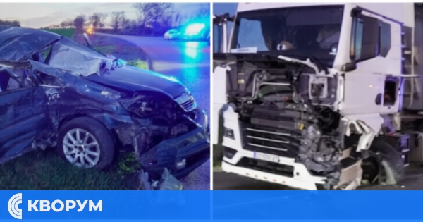 Жена и дете са с опасност за живота след тежката катастрофа с участие на силистренски тир