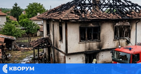 Пожар в Айдемир: Късо съединение в климатик остави семейство без покрив