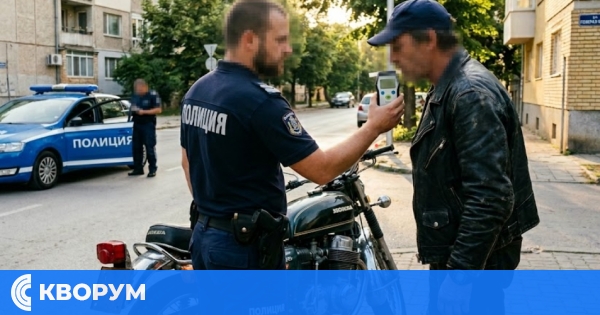 Хванаха 46-годишен силистенец да кара пиян нерегистриран мотоциклет