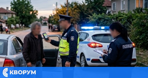 Хванаха пиян шофьор с 1.43 промила в село Срацимир