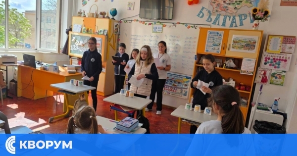 Петокласници от ОУ "Иван Вазов" – Силистра обучаваха първокласници за опазване на природата