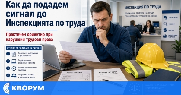Как да подадете сигнал до Инспекцията по труда